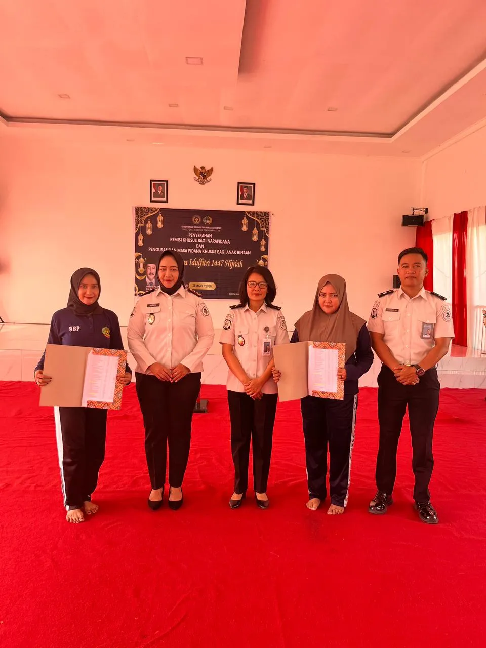 31 Warga Binaan Lapas Perempuan Kelas III Mamuju Terima Remisi Khusus Idul Fitri 1447 H