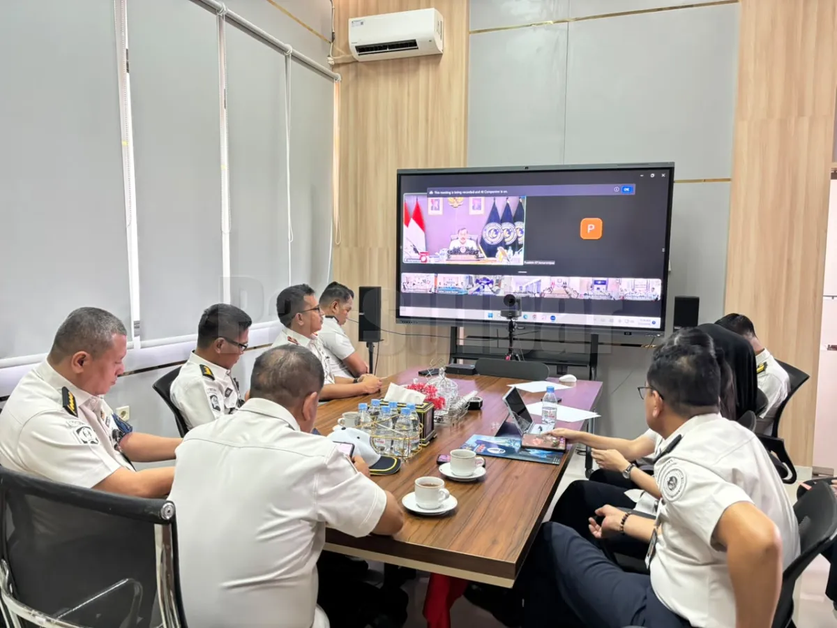 Akselerasi Capaian Target Organisasi, Kakanwil Ditjenpas Sulbar Said Mahdar Ikuti Anev Kinerja Triwulan II 2026