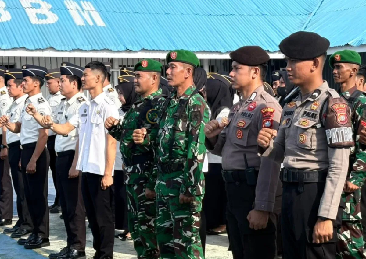 Apel Siaga Bersama Aparat Penegak Hukum, Rutan Majene Perkuat Pengamanan Jelang Idulfitri 1447 H