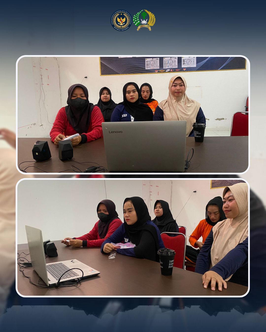 Bangun Karakter dan Nilai Kehidupan, WBP Lapas Perempuan Mamuju Ikuti Zoom Kelas Moralitas Bersama Huang Laoshi