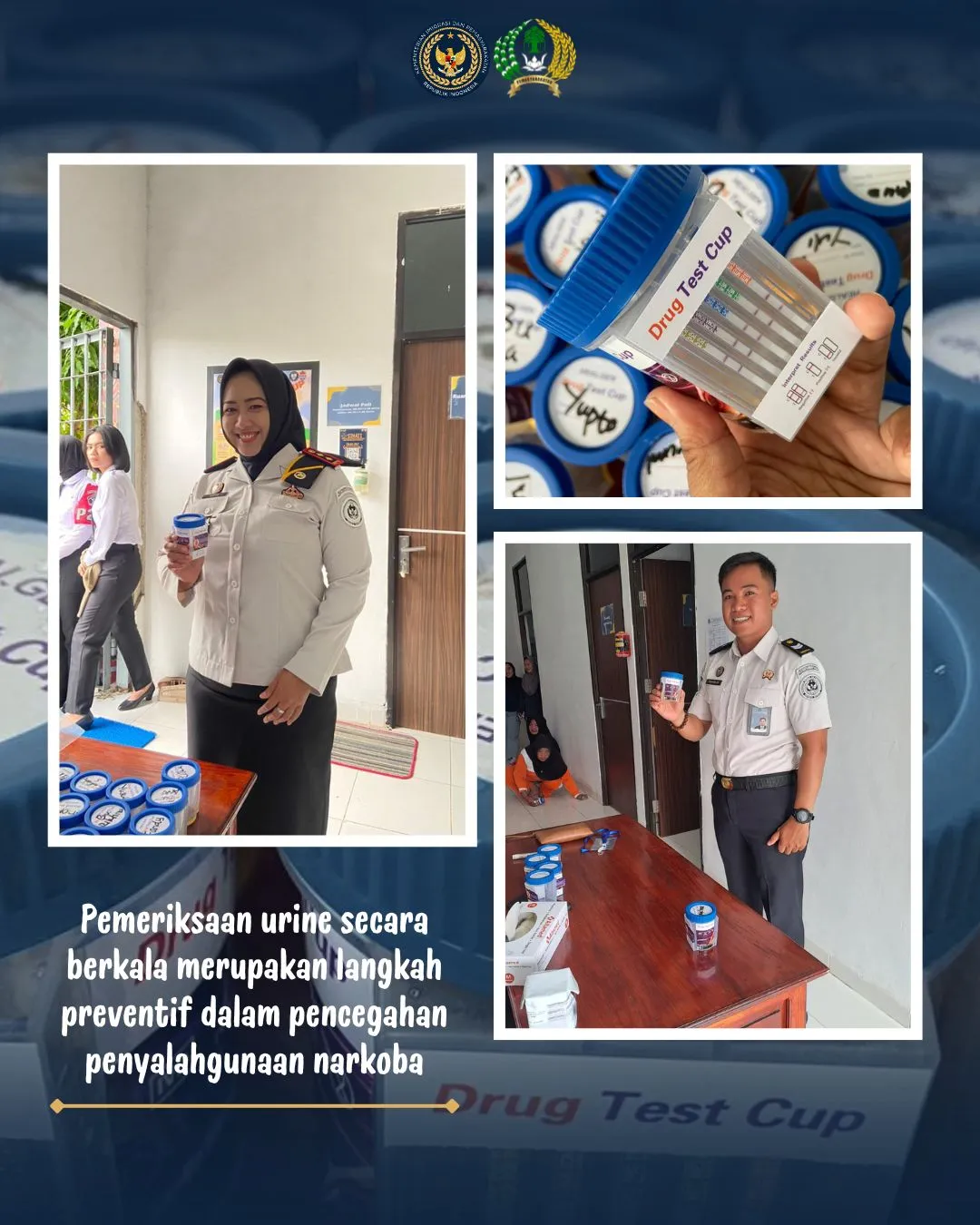 Bersih, Aman dan Nyaman: Pegawai dan Warga Binaan LPP Mamuju Jalani Tes Urine