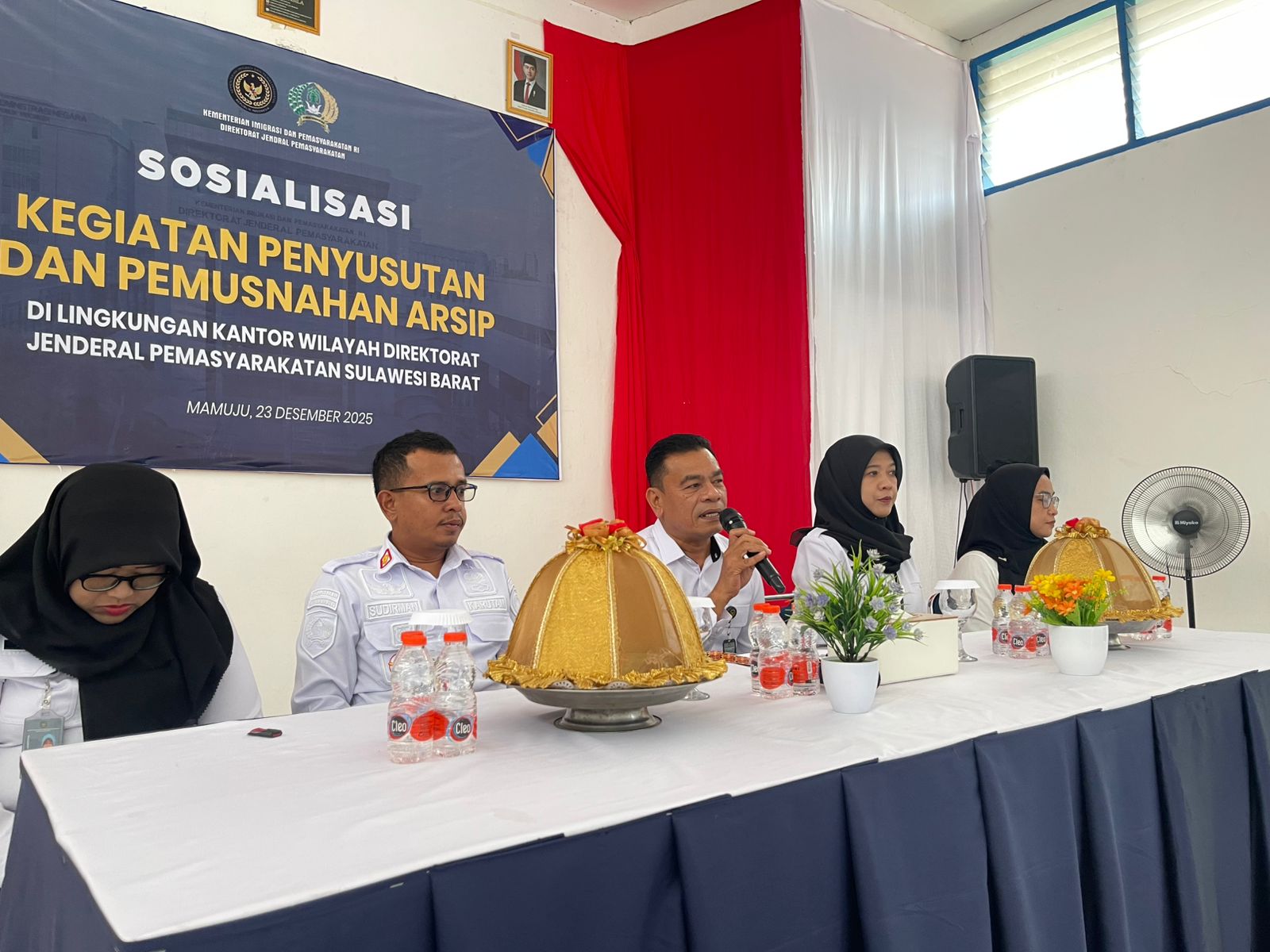 Biro Umum Setjen Kemenimipas Gelar Sosialisasi Dan Pemusnahan Arsip Di Rutan Mamuju