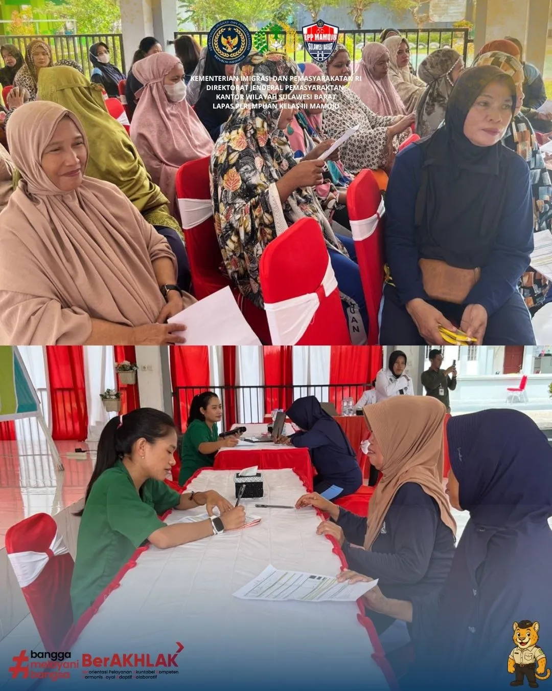 Deteksi Dini TBC, Warga Binaan Lapas Perempuan Mamuju Jalani Skrining dan Pemeriksaan Chest X-Ray.