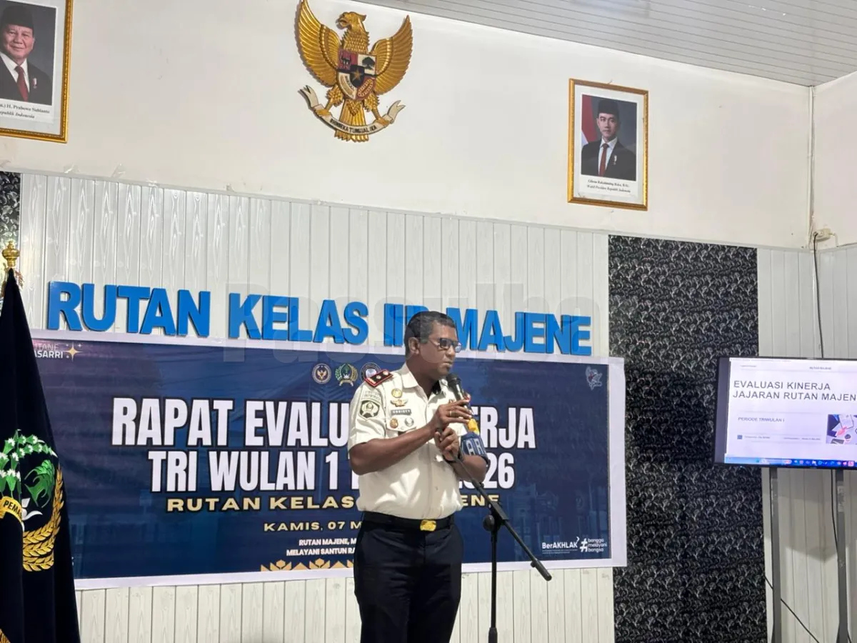 Dukung Program Akselerasi Menteri Imipas, Rutan Majene Gelar Evaluasi Capaian Kinerja
