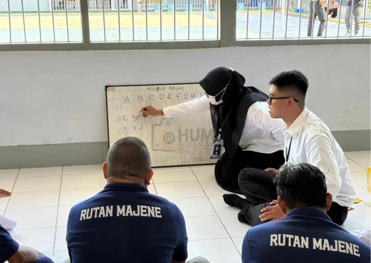 Gelar Kelas Buta Aksara, Rutan Kelas IIB Majene Wadahi WBP Mengenal Huruf dan Belajar Membaca