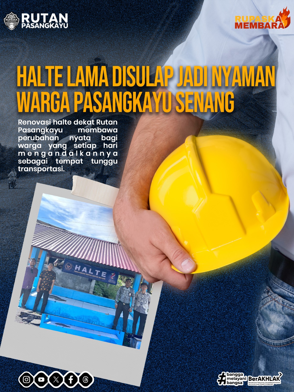 Halte Lama Disulap Jadi Nyaman, Warga Pasangkayu Senang