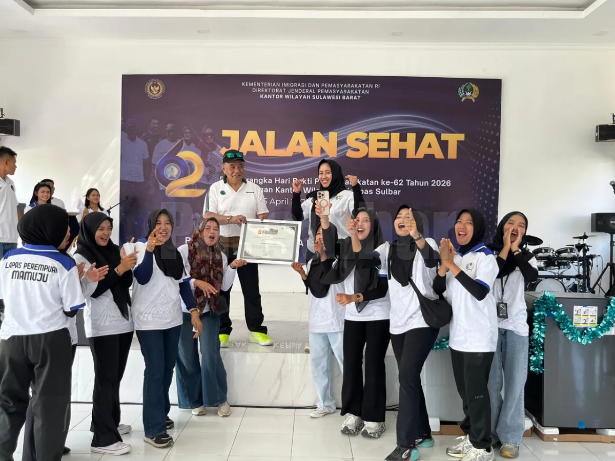 Humas Lapas Perempuan Kelas III Mamuju Raih Penghargaan Terbaik dari Kanwil Ditjenpas Sulawesi Barat