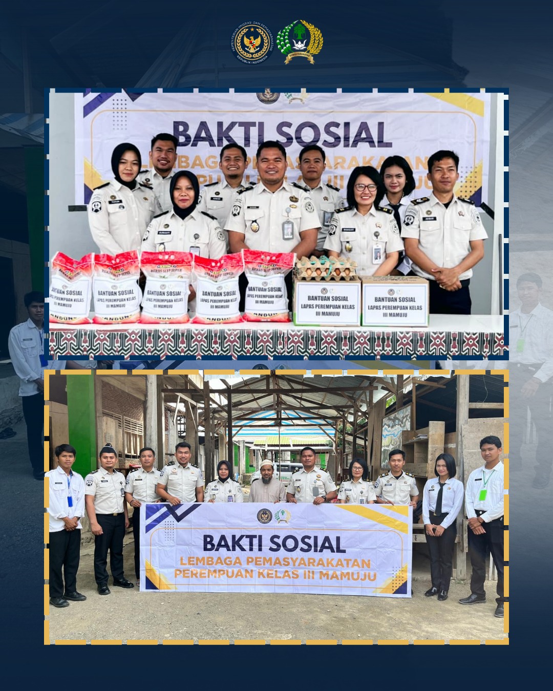 Implementasi Nyata Program Aksi, Lapas Perempuan Mamuju Salurkan Bantuan Sosial ke Pondok Pesantren