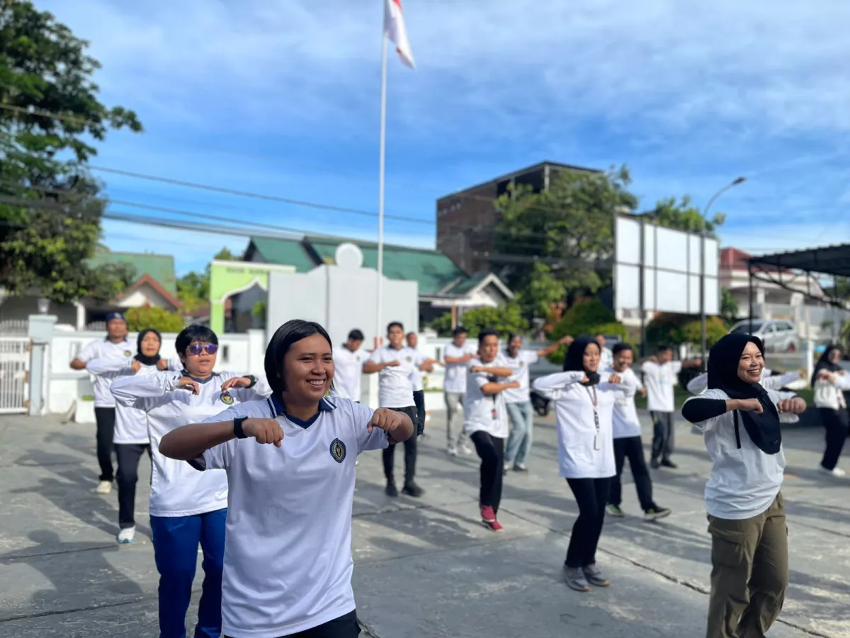 Jajaran Rutan Mamuju Jaga Kebugaran Melalui Senam Sehat Bersama