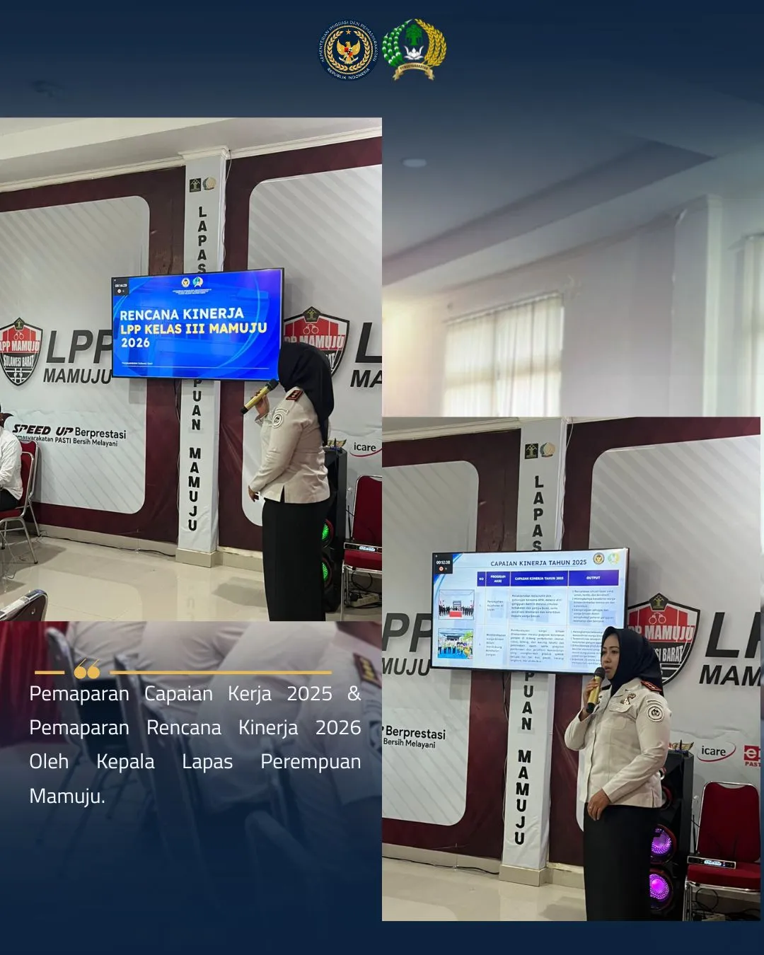Kalapas Perempuan Mamuju Mantapkan Strategi Kinerja dalam Raker Teknis Pemasyarakatan Kanwil Ditjenpas Sulbar