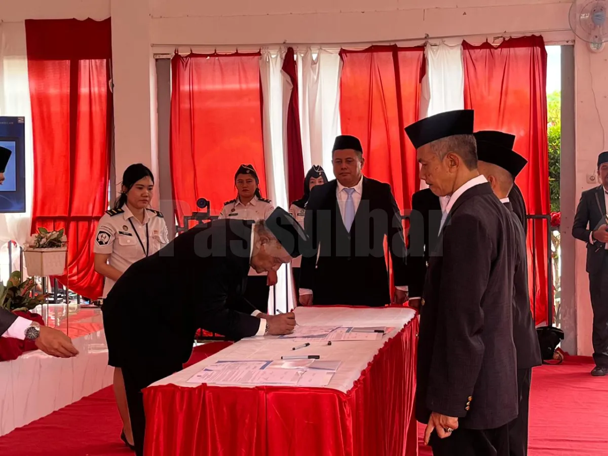 *Kanwil Ditjenpas Sulawesi Barat Gelar Pelantikan Pejabat Manajerial di Aula Lapas Perempuan Kelas III Mamuju*