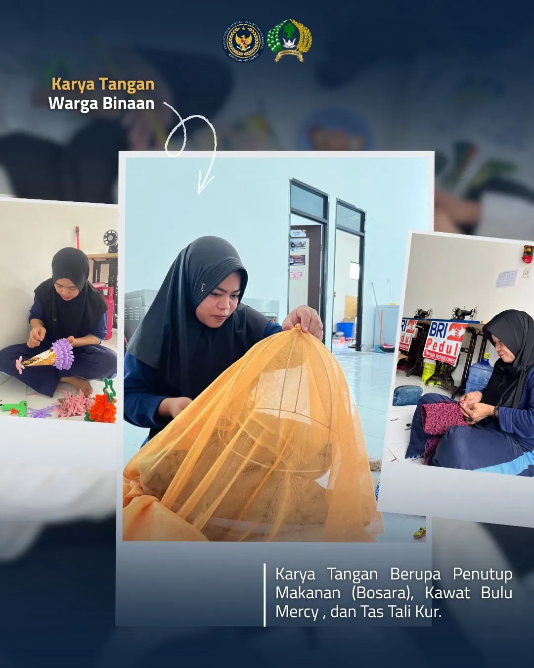 Karya Kreatif WBP Lapas Perempuan Mamuju Siap Dipamerkan pada Peringatan Hari Ibu