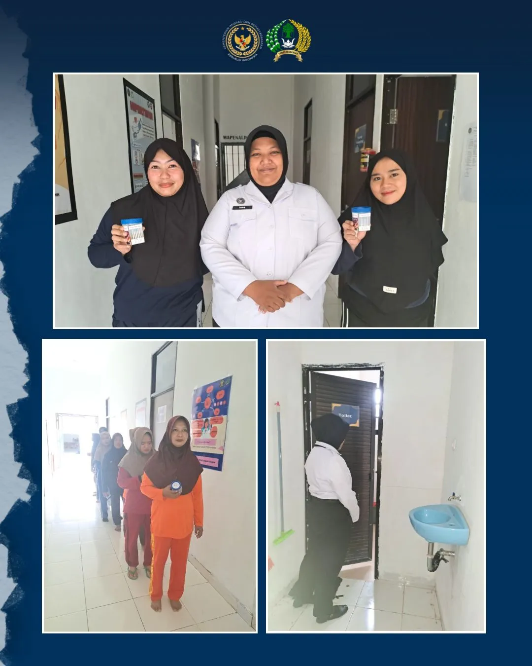 Komitmen Menuju Lapas Bersih Narkoba, Warga Binaan dan Petugas Ikuti Tes Urine di Lapas Perempuan Mamuju