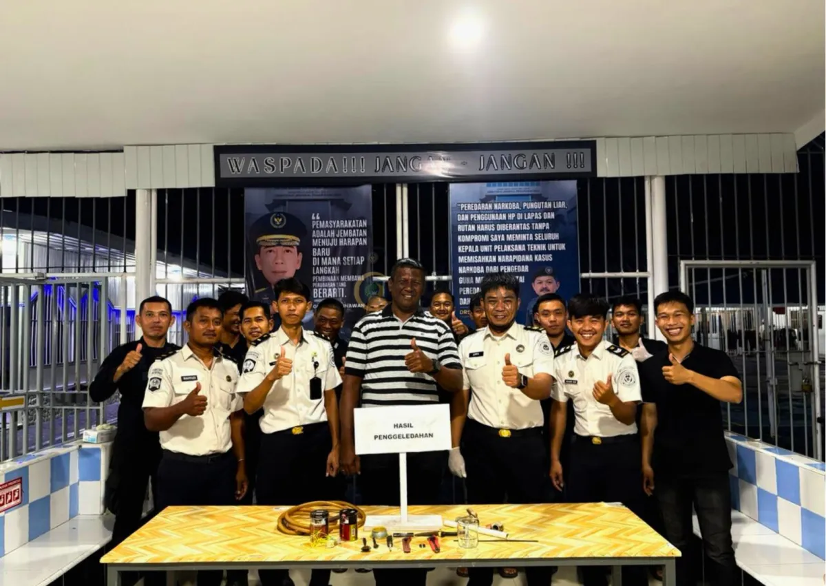 Komitmen Pilot Project Rutan BENAR, Rutan Majene Laksanakan Penggeledahan Kamar Hunian