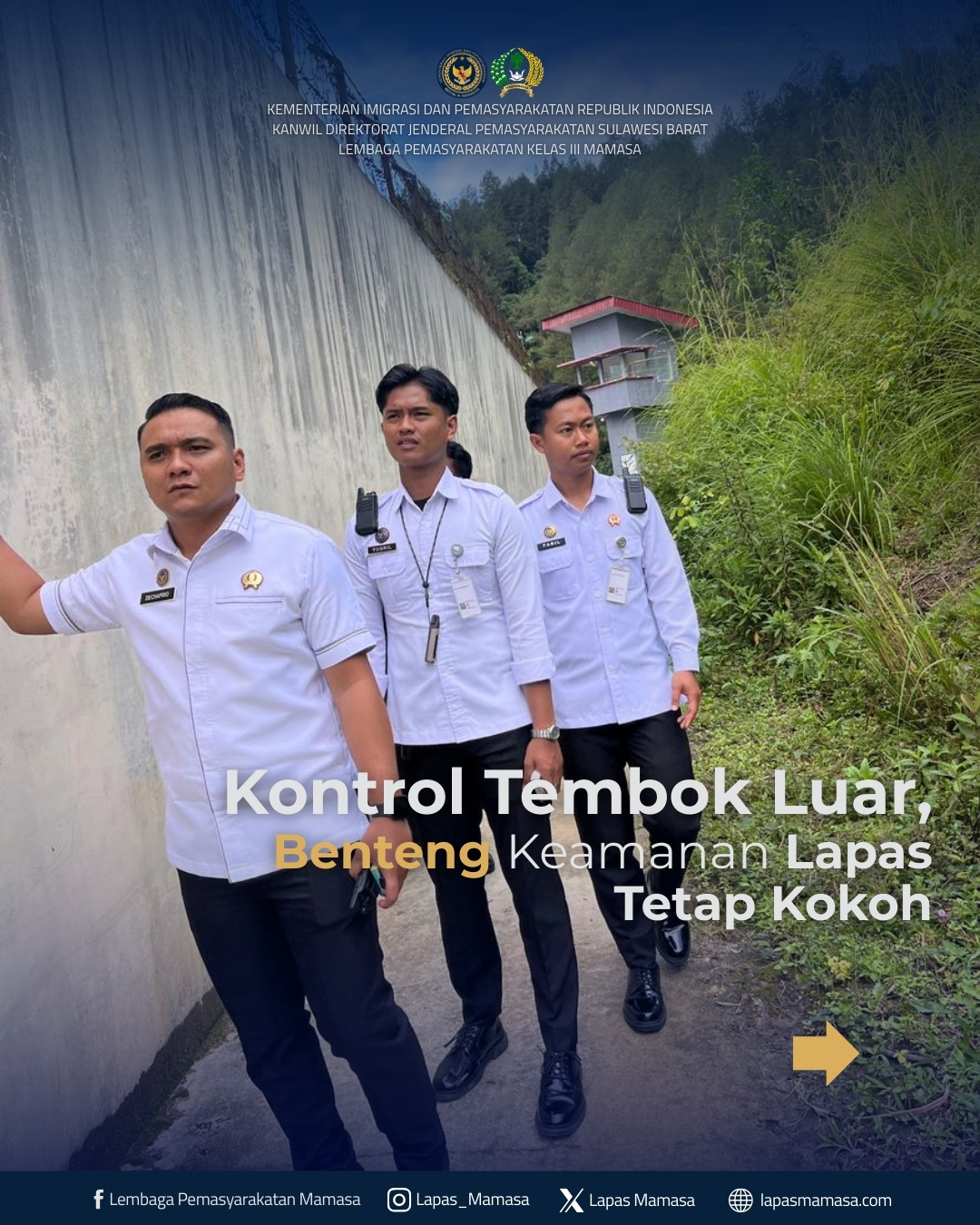 Kontrol Tembok Luar, Benteng Keamanan Lapas Tetap Kokoh