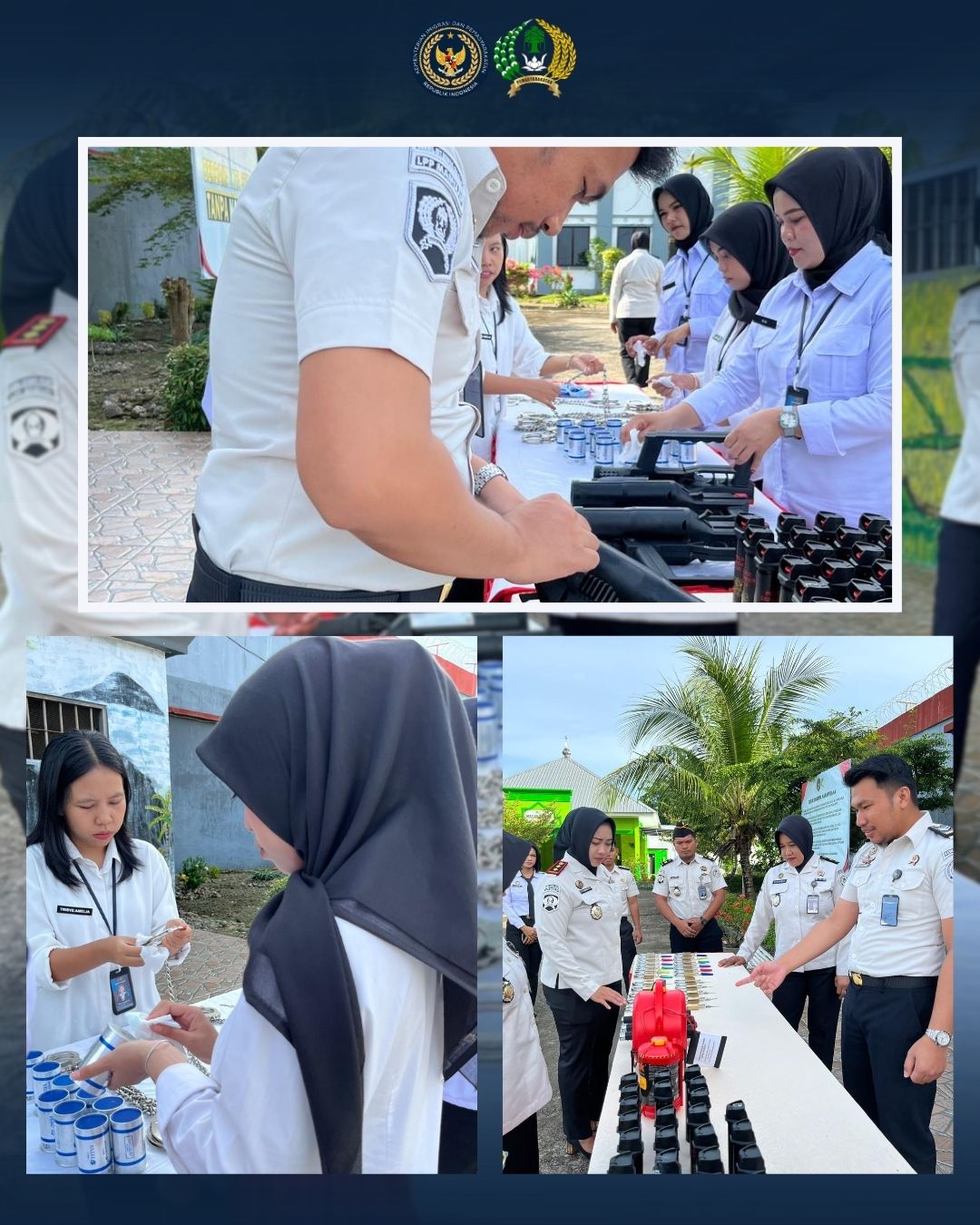 Langkah Preventif Pengamanan, Lapas Perempuan Mamuju Lakukan Perawatan Sarana Keamanan dan Perolingan Gembok