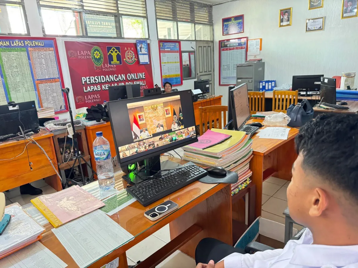 Lapas Kelas IIB Polewali Ikuti Arahan PIC Proksi Pendidikan Kesetaraan Narapidana dan Anak Binaan Secara Virtual