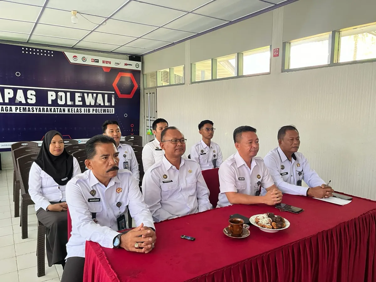Lapas Kelas IIB Polewali mengikuti kegiatan penguatan tugas dan fungsi pemasyarakatan yang dilaksanakan secara virtual oleh Direktur Jenderal Pemasyarakatan.