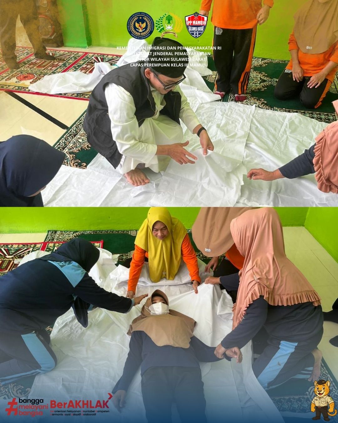 Lapas Perempuan Mamuju Perkuat Pembinaan Rohani melalui Materi Thaharah dan Fiqih Jenazah