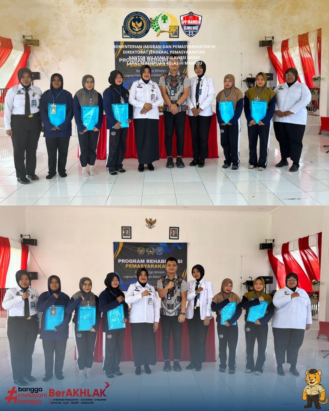 Lapas Perempuan Mamuju Resmi Membuka Program Rehabilitasi Pemasyarakatan bagi Warga Binaan Tahun 2025