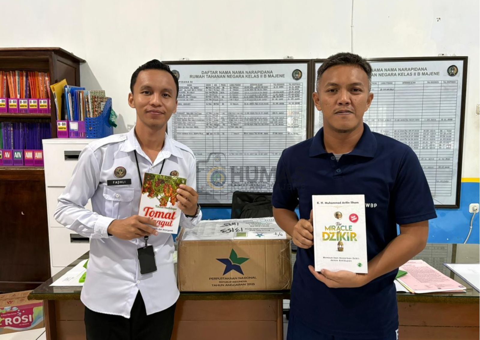 Makin Bertambah: Rutan Majene Terima 100 Koleksi Buku dari Perpustakaan Nasional RI