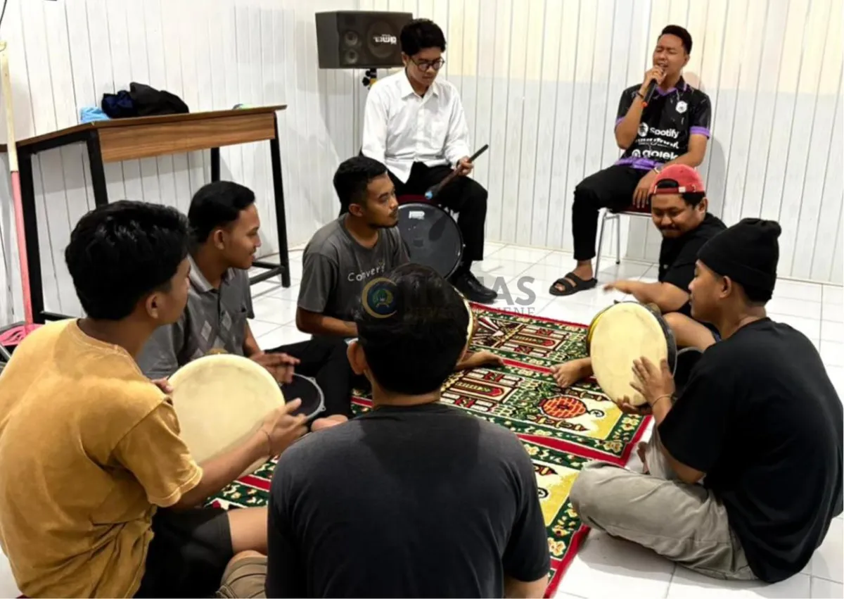 Matangkan Penampilan Safari Ramadan, Rutan Majene Intensifkan Pelatihan Marawis bagi Warga Binaan