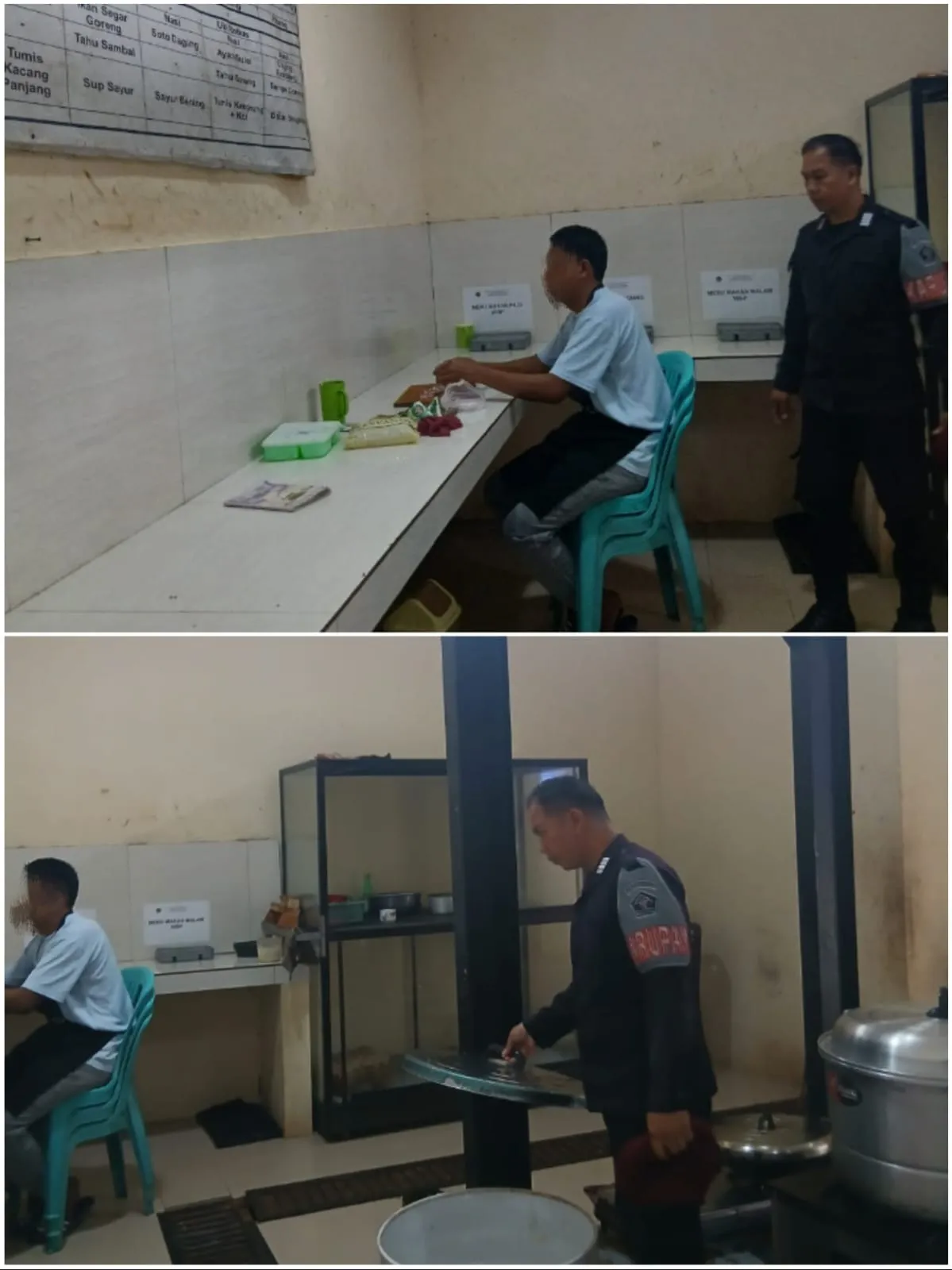 Monitoring serta kontrol kegiatan tamping koki di dapur umum Lapas