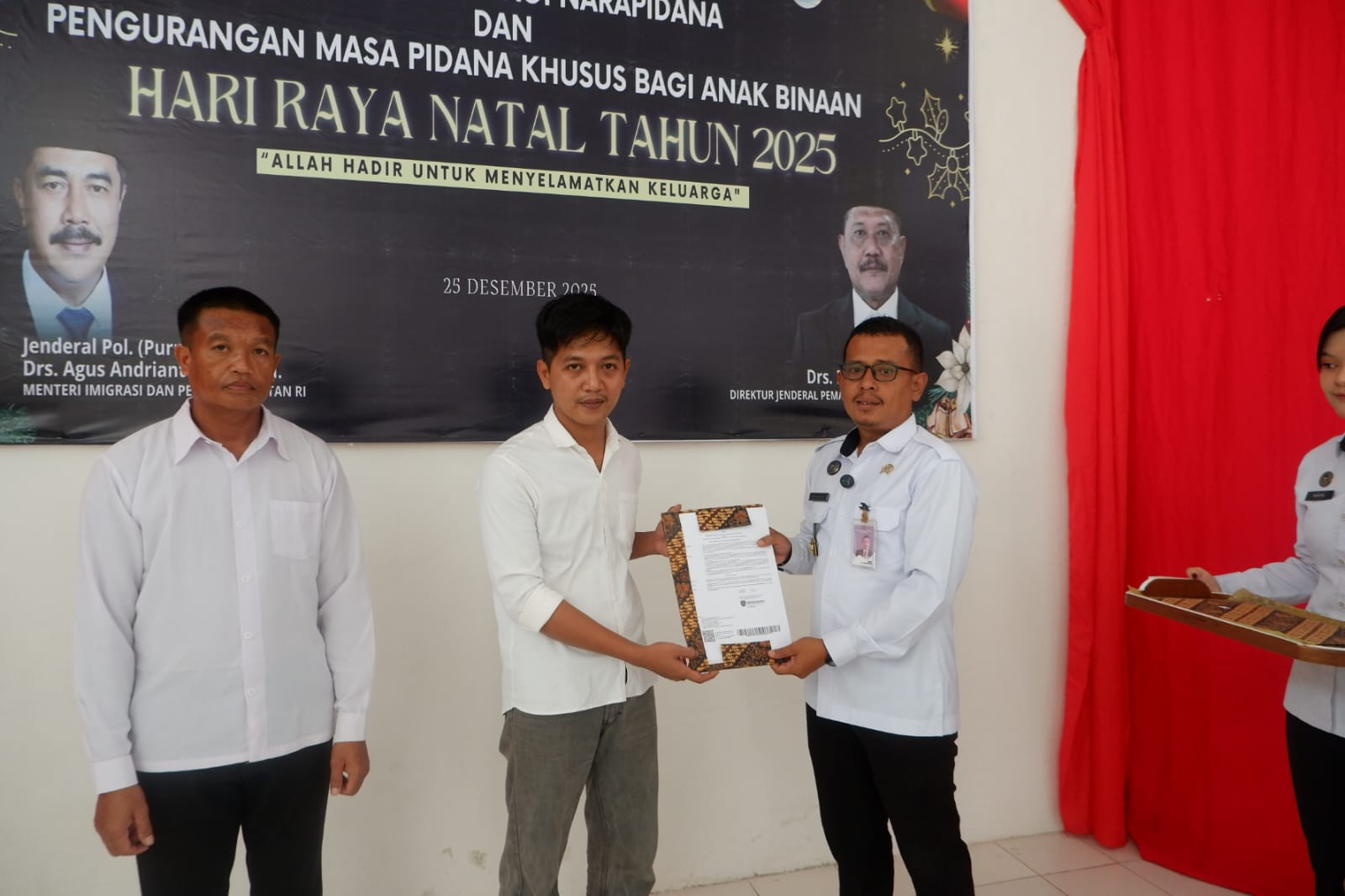 Natal di Balik Jeruji, 9 Warga Binaan Rutan Mamuju Terima Remisi