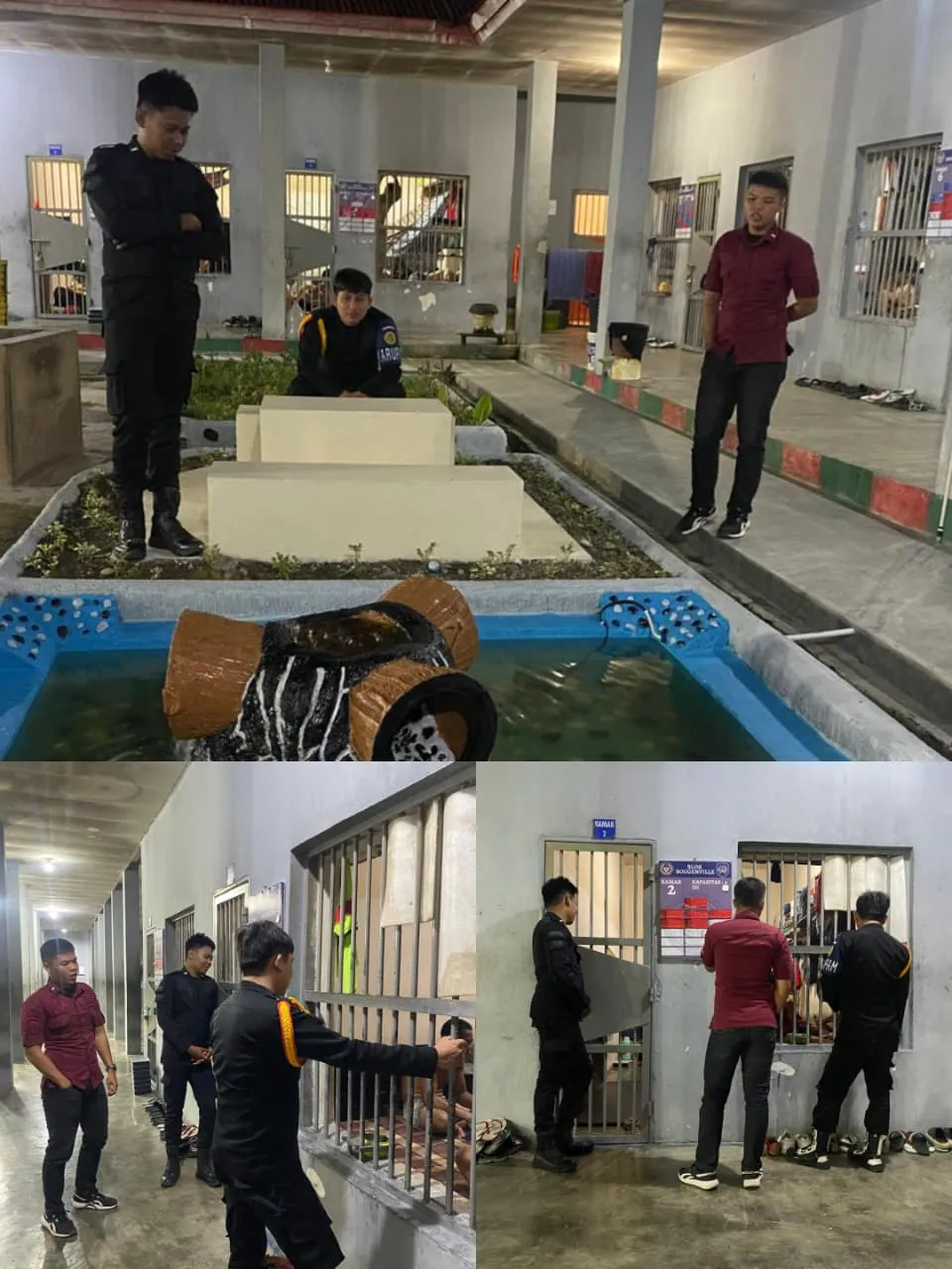 Patroli Malam Rutin Perkuat Keamanan Blok Hunian Rutan Pasangkayu