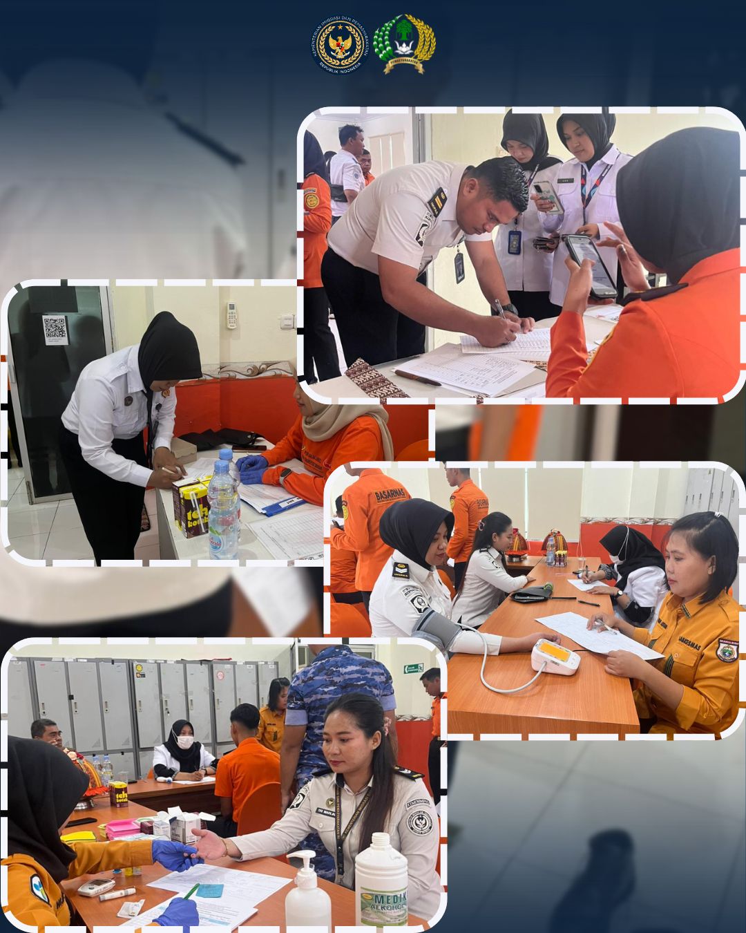 Peduli Kemanusiaan, Pegawai Lapas Perempuan Mamuju Ikut Donor Darah Peringati HUT Basarnas ke-54