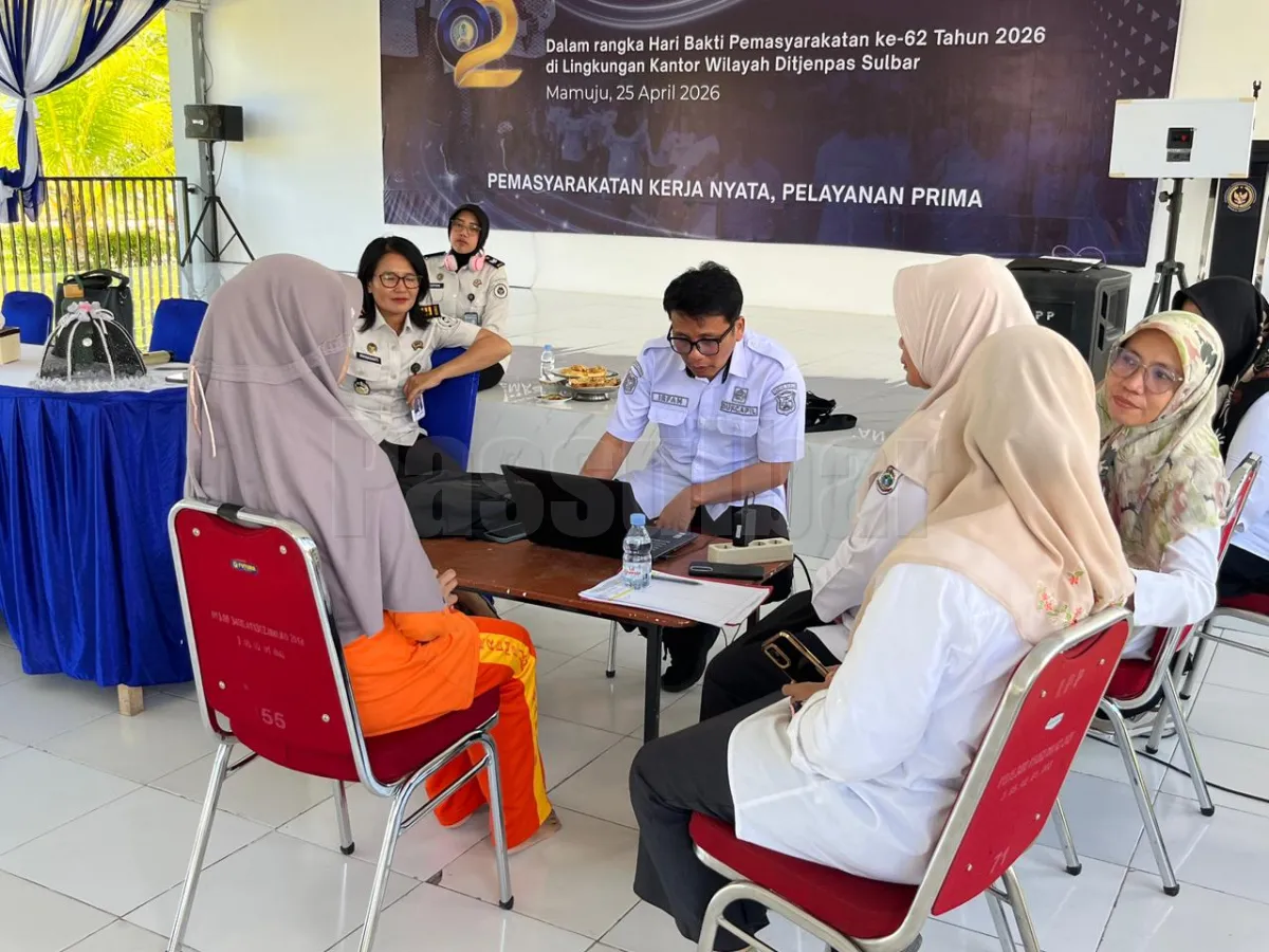Pemenuhan Hak Identitas Warga Binaan, Lapas Perempuan Mamuju Terima Layanan Jemput Bola Disdukcapil Mamuju