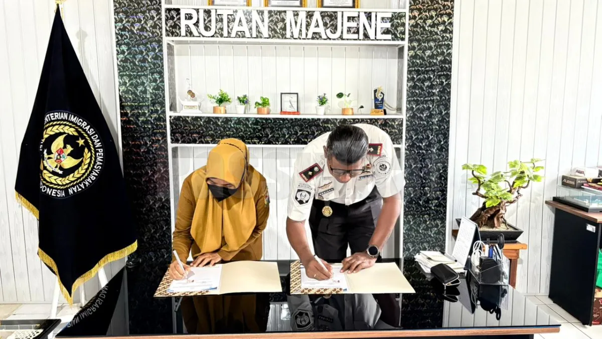 Penandatanganan Perjanjian Kerja Sama, Rutan Majene dan PKBM Sinar Harapan Bangsa Bersinergi Tingkatkan Pendidikan Warga Binaan