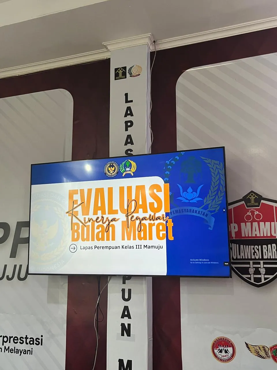 Perkuat Disiplin dan Kinerja, Lapas Perempuan Mamuju Gelar Evaluasi Bulanan maret