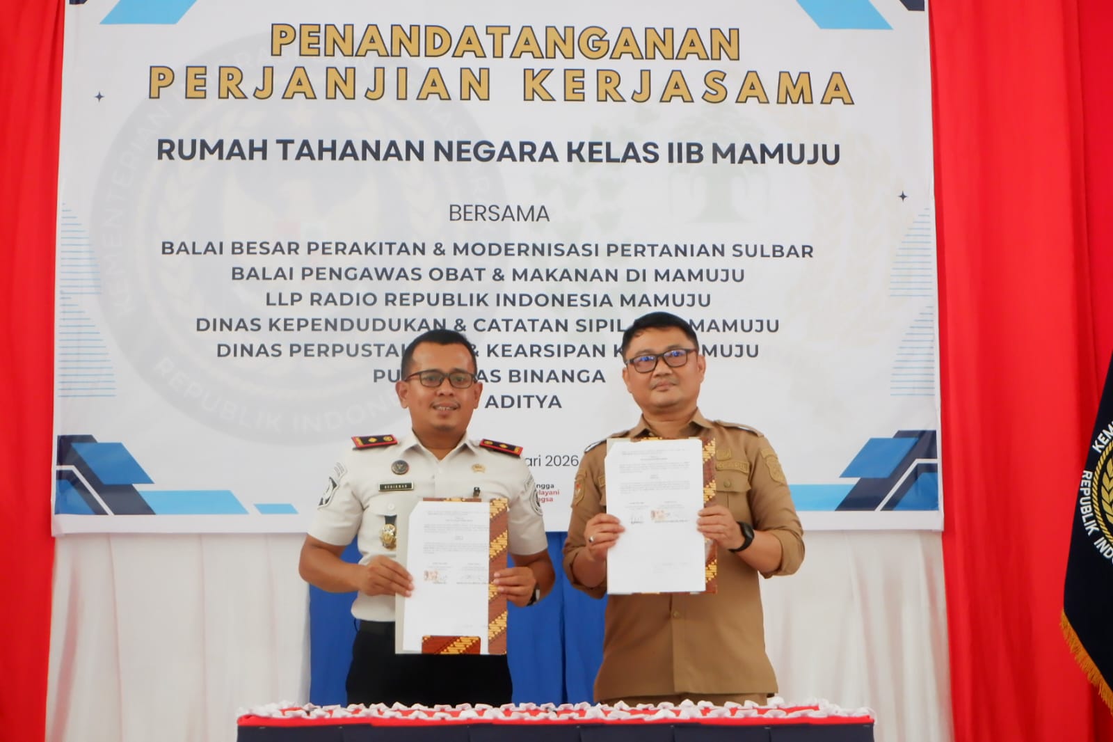 Perkuat Layanan Kependudukan Warga Binaan, Rutan Mamuju Gandeng Disdukcapil Kabupaten Mamuju