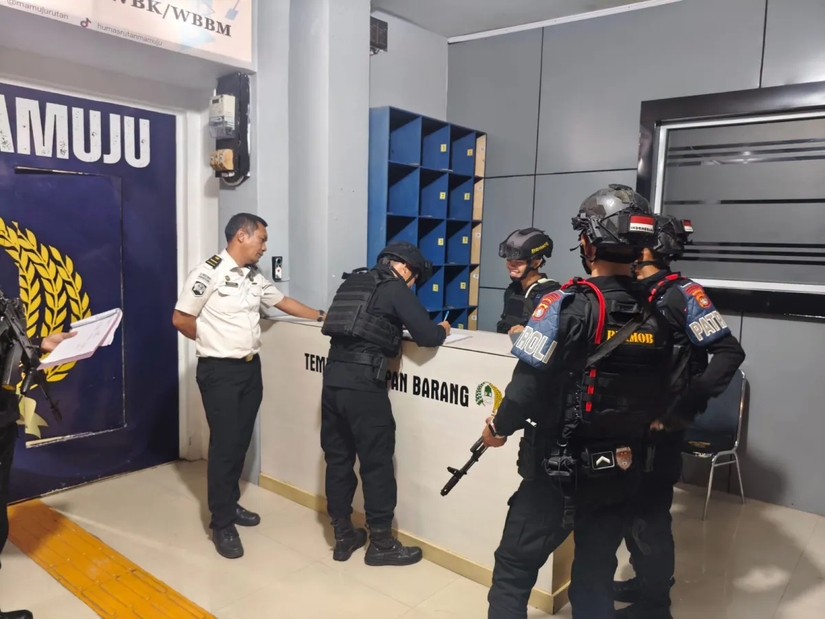Perkuat Sinergi Keamanan, Rutan Mamuju Terima Patroli Sambang Brimob Polda Sulbar