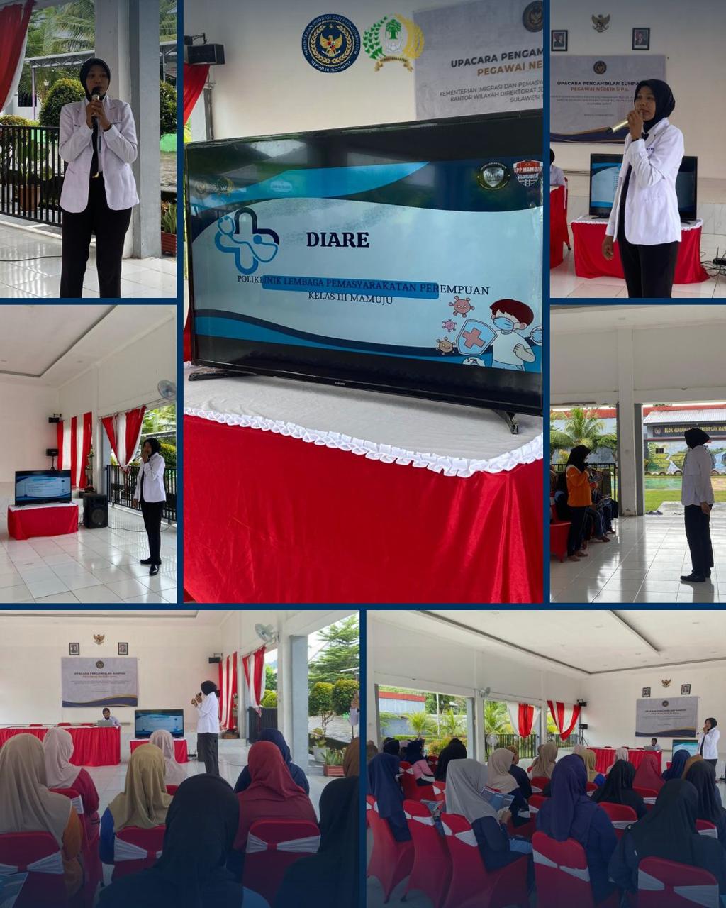 Petugas Kesehatan Lapas Perempuan Kelas III Mamuju Gelar Penyuluhan Pencegahan Diare untuk WBP