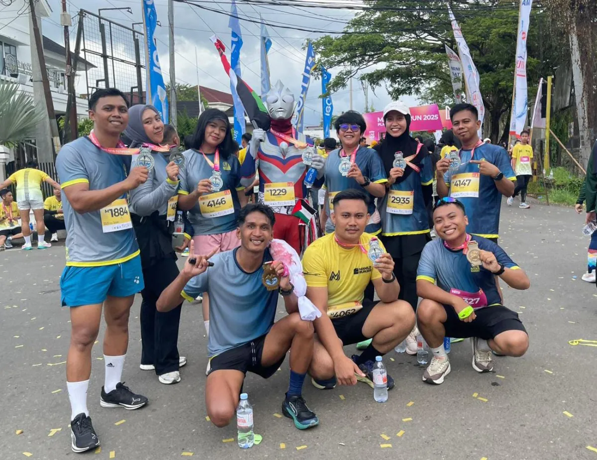 Petugas Rutan Mamuju Turut Berpartisipasi Dalam Ajang Mamuju Run 2025