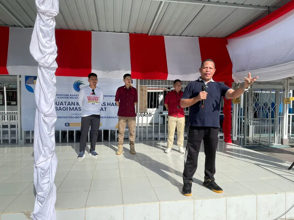 Ratusan Warga Binaan Rutan Mamuju Terima Penguatan Kapasitas HAM Dari Kanwil Kemenham Sulbar
