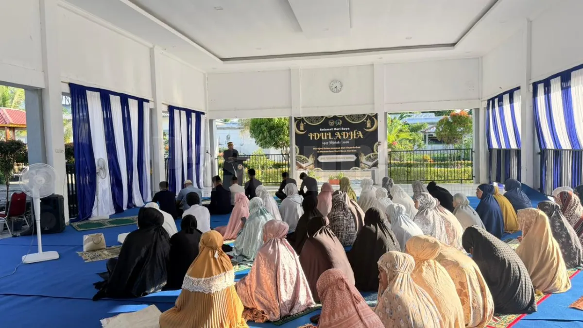 Rayakan Iduladha 1447 H, Lapas Perempuan Mamuju Gelar Shalat Ied Hingga Penyembelihan Hewan