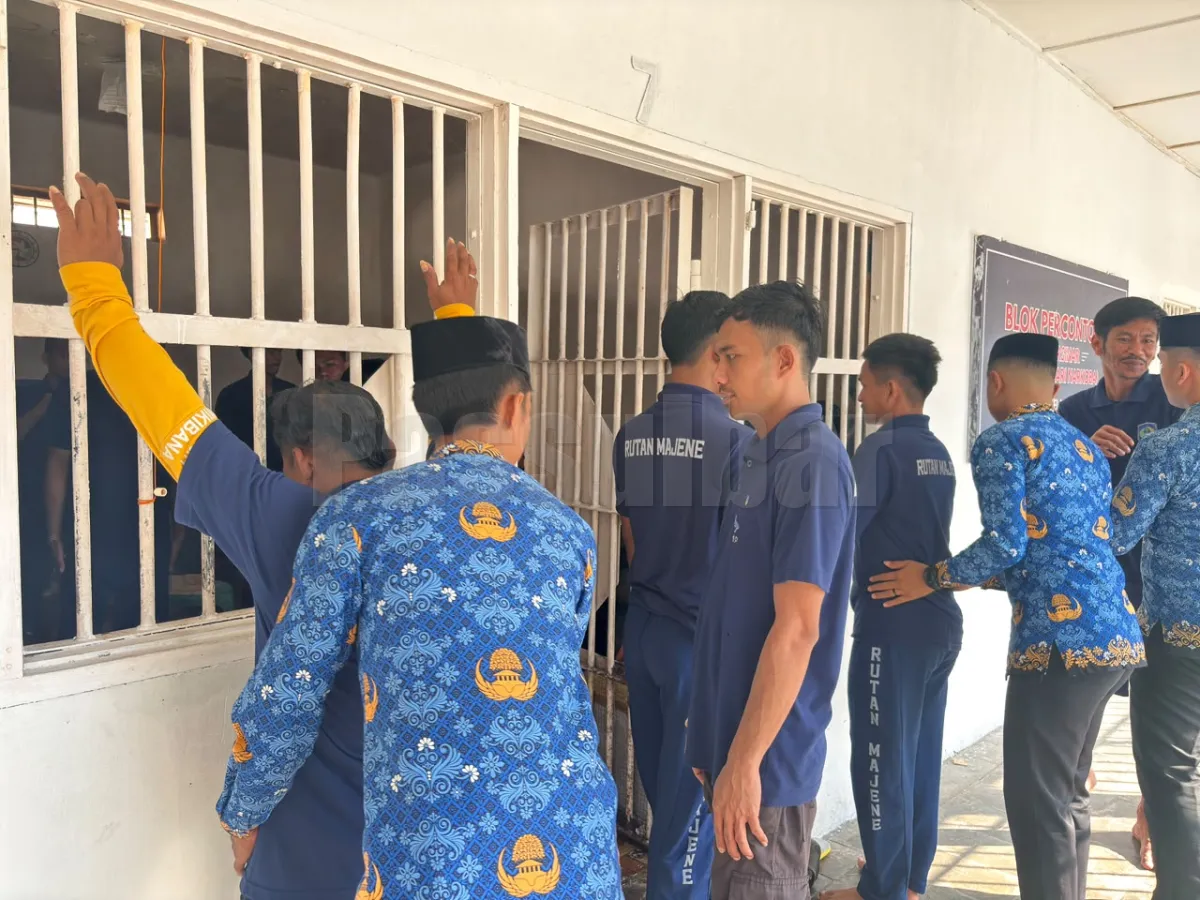 Rutan Kelas IIB Majene Gencarkan Penggeledahan Rutin, Perkuat Komitmen sebagai Pilot Project Rutan BENAR
