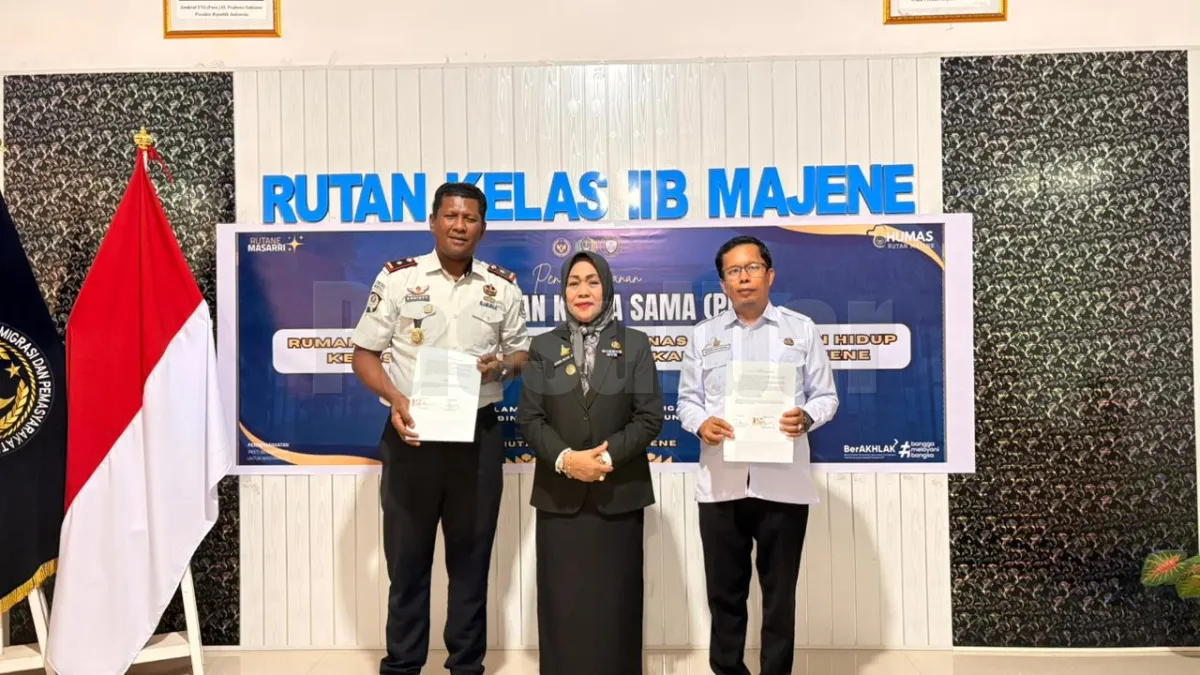 Rutan Majene dan Dinas Lingkungan Hidup Kabupaten Majene Jalin Kerja Sama Pengelolaan Lingkungan Hidup dan Pembinaan Kepedulian Lingkungan