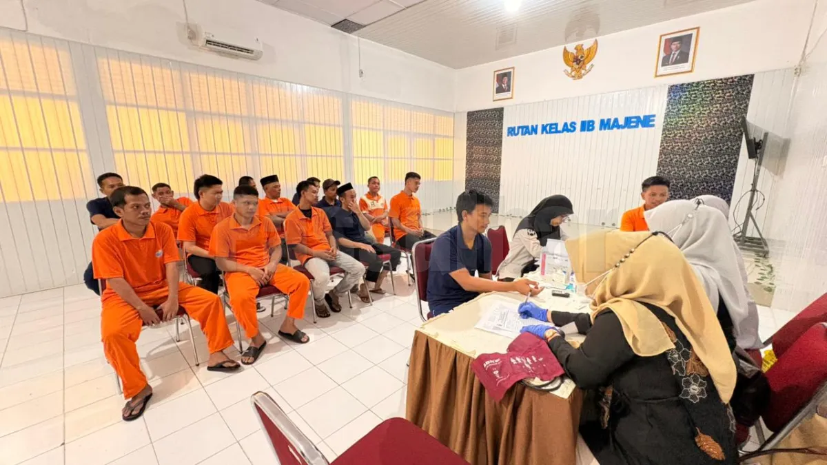 Rutan Majene dan PKM Banggae I Berkolaborasi Gelar Skrining Kesehatan HIV, PTM, dan Tuberkulosis bagi Warga Binaan