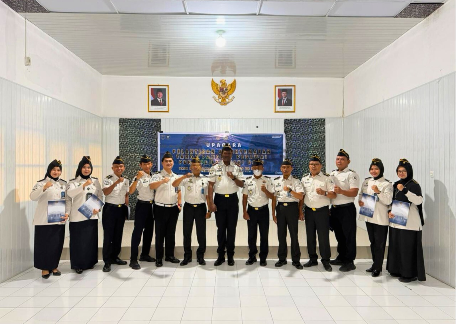 Rutan Majene Gelar Upacara Penyematan Tanda Pangkat, Perkuat Komitmen Profesionalitas dan Integritas