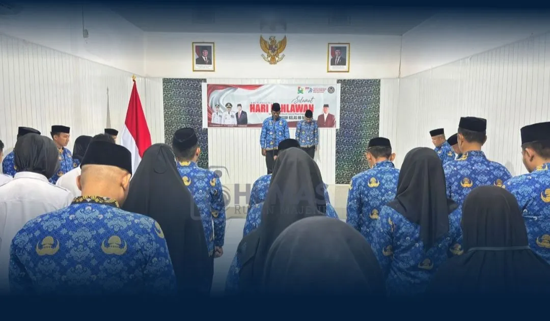 Rutan Majene Gelar Upacara Peringatan Hari Pahlawan 2025 dengan Tema “Pahlawanku Teladanku, Terus Bergerak Melanjutkan Perjuangan”