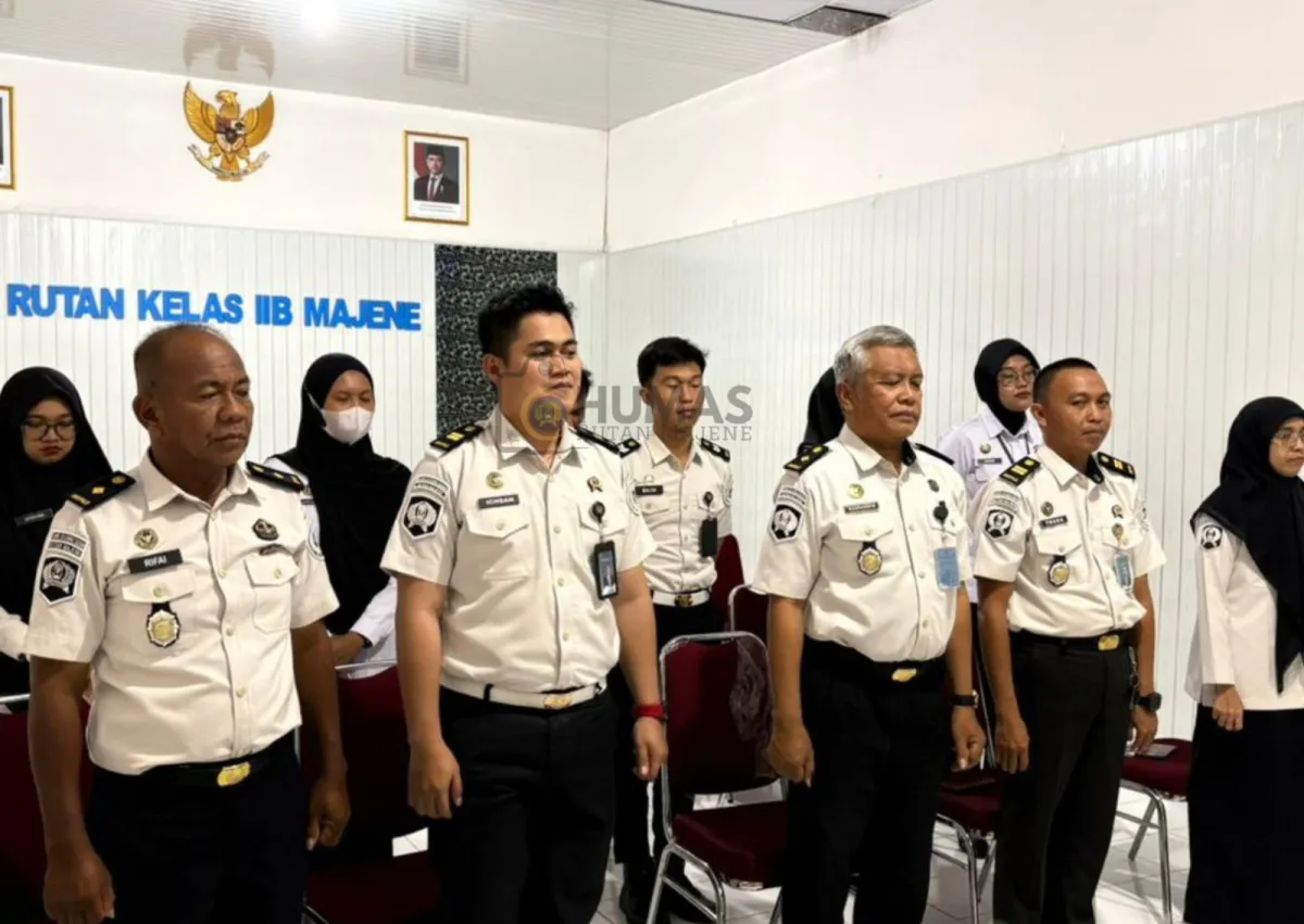 Rutan Majene Ikuti Sosialisasi Pembangunan Zona Integritas Menuju WBK dan WBBM Secara Virtual