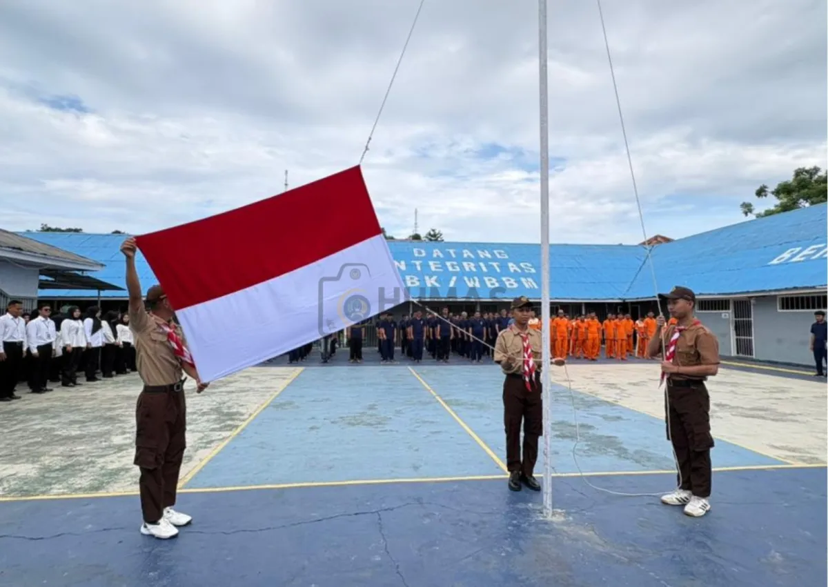 Rutan Majene Laksanakan Upacara Hari Kesadaran Nasional Dirangkaikan dengan Pembinaan Nasionalisme WBP