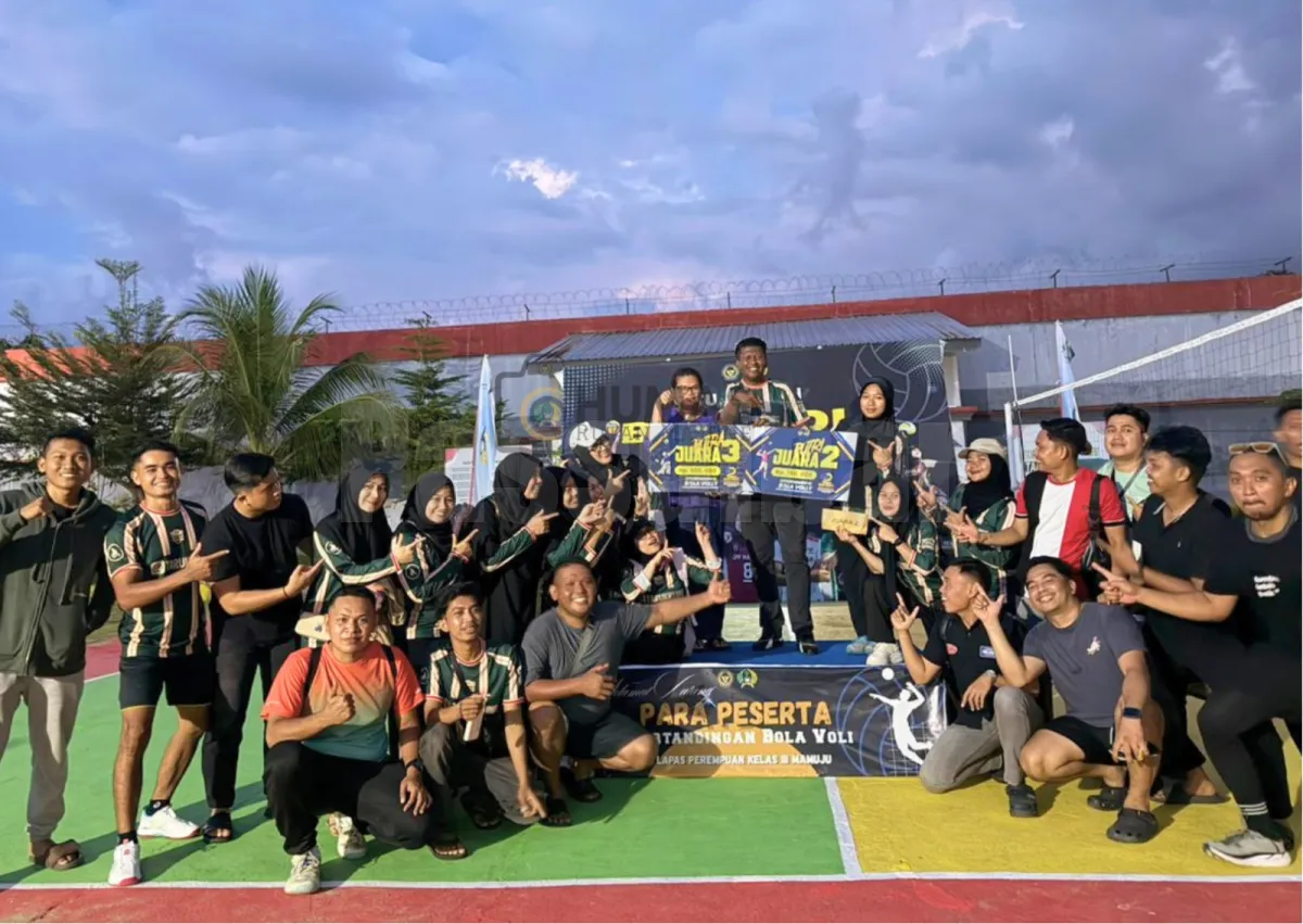 Sabet Dua Gelar, Rutan Majene Tunjukkan Sportivitas di Turnamen Voli Hari Bakti Pemasyarakatan