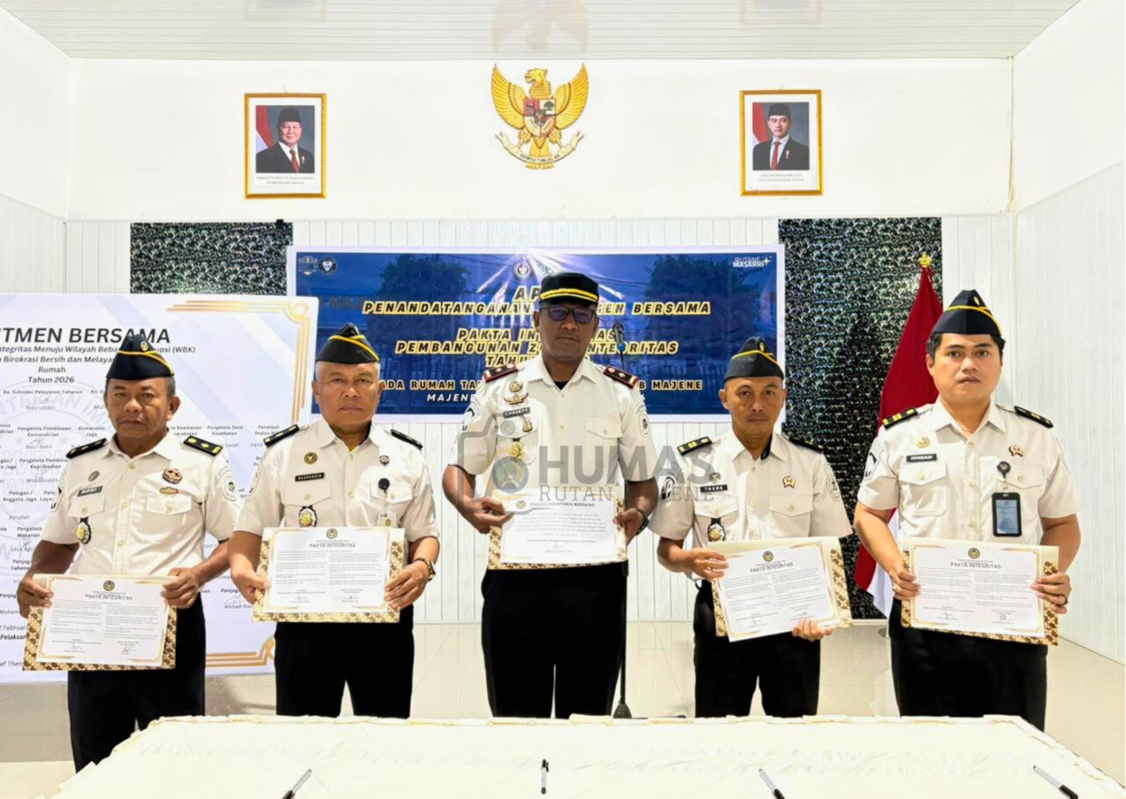 Rutan Majene Teken Komitmen Bersama Pembangunan Zona Integritas Tahun 2026