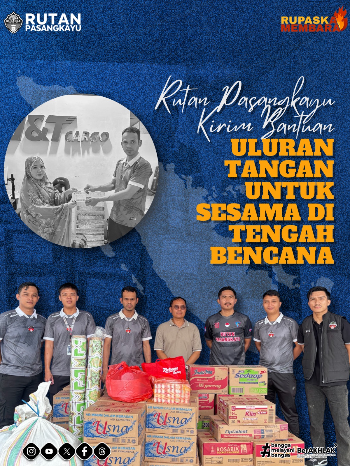 Rutan Pasangkayu Kirim Bantuan, Uluran Tangan untuk Sesama di Tengah Bencana