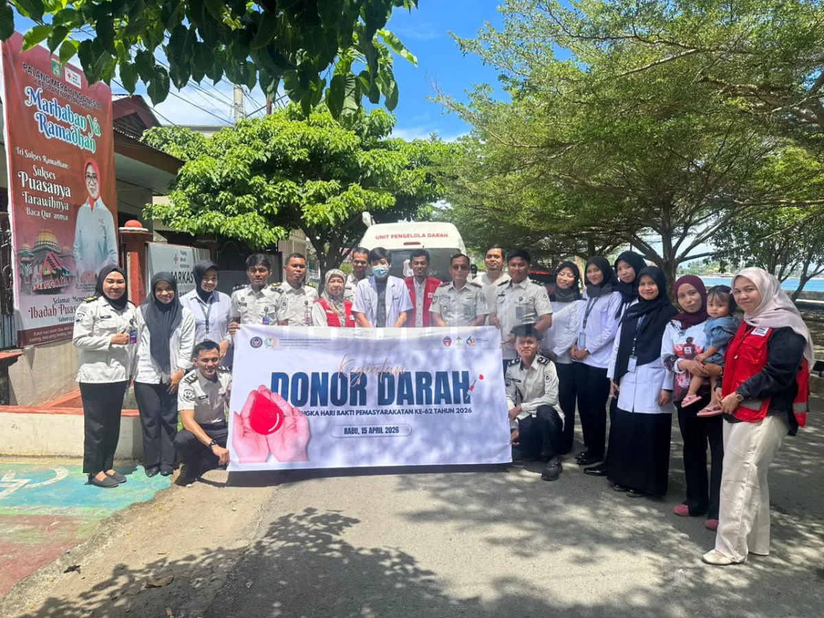 Rutan Pasangkayu  Laksanakan Donor Darah, Peringati HBP ke-62